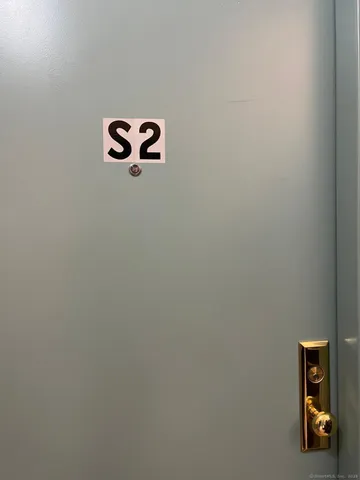 a view of a entryway with a shower curtain