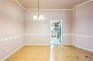 a view of a room with a window