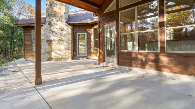 a view of a building entrance