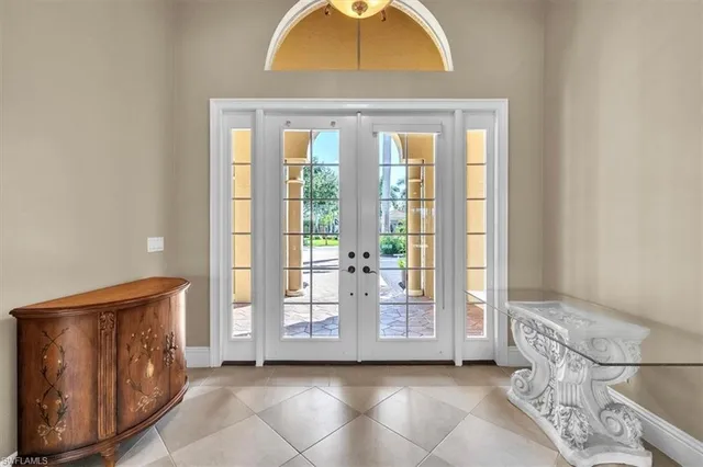 a view of front door