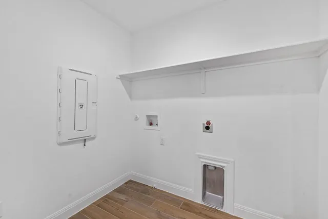 a view of an empty room