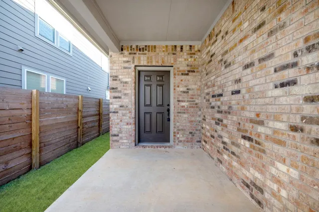 a view of a front door of the house