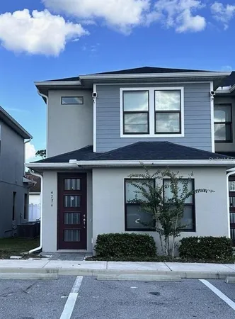 a front view of a house
