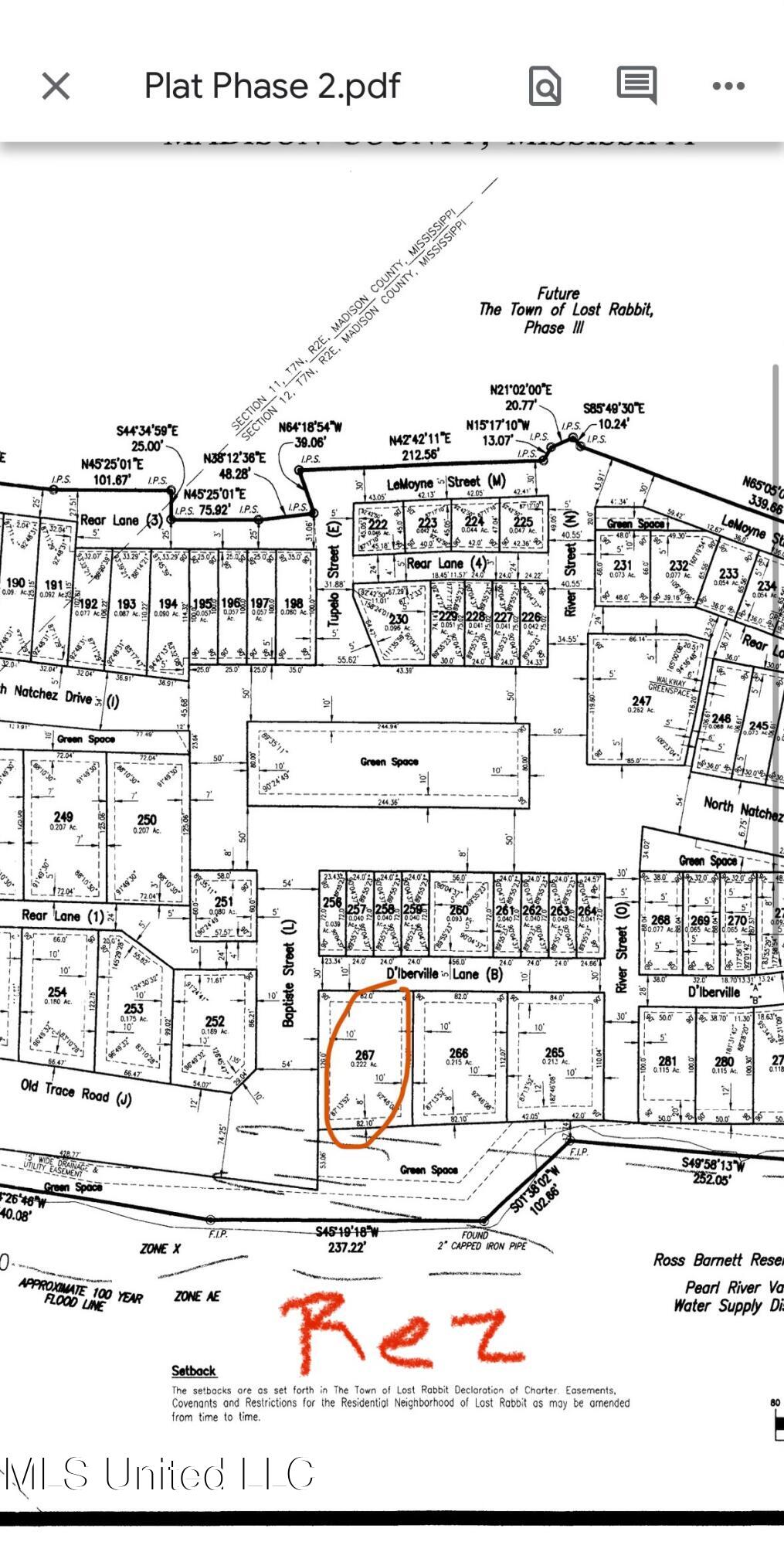 100 D'Iberville Lane Madison, MS 39110 - Photo 10 of 10 Plat map