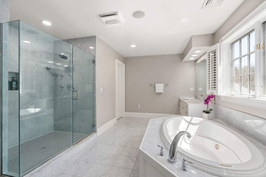 1 Beard Way Wellesley, MA 02482 - Photo 25 of 41 a bathroom with a tub and shower