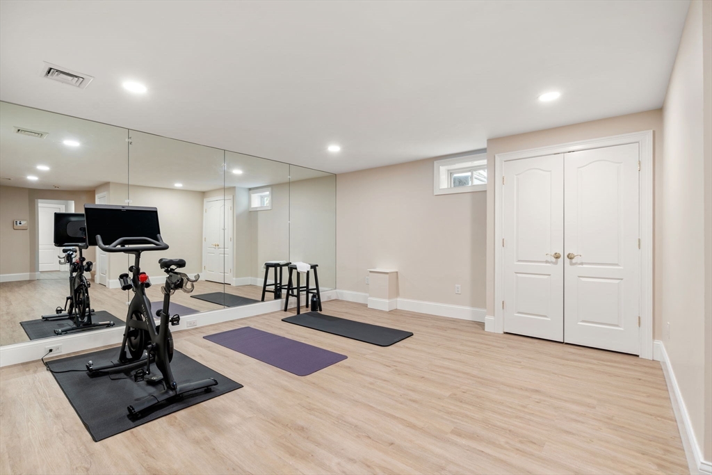 1 Beard Way Wellesley, MA 02482 - Photo 32 of 41 a view of a room with gym equipment
