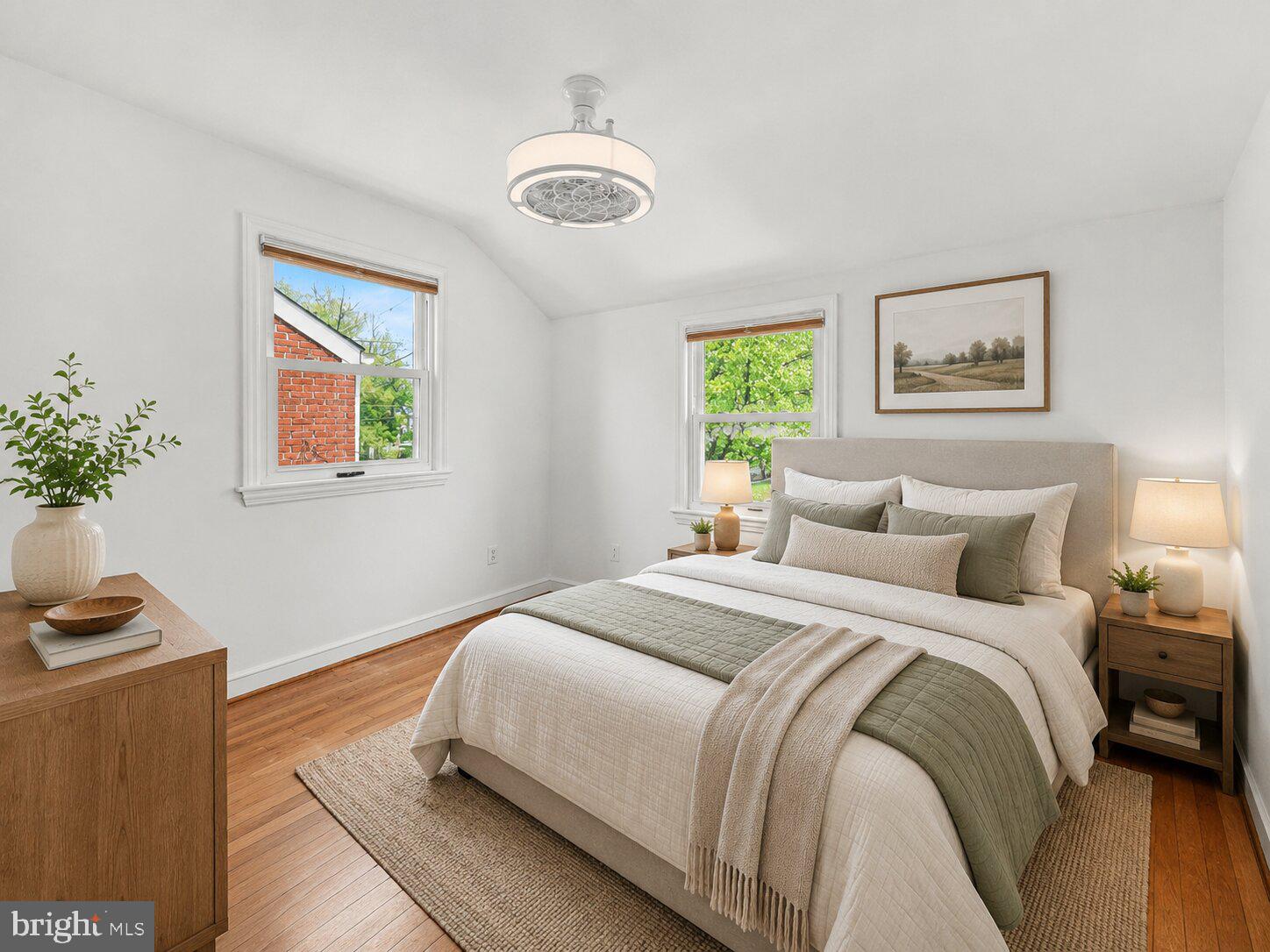 4504 20th Street Northeast Washington, DC 20018 - Photo 34 of 48 Bedroom 2 (virtual staging)