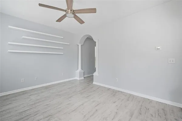 wooden floor in an empty room