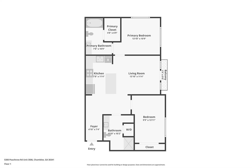 5300 Peachtree Road, Unit 3506 Atlanta, GA 30341 - Photo 20 of 25 a picture of a floor plan