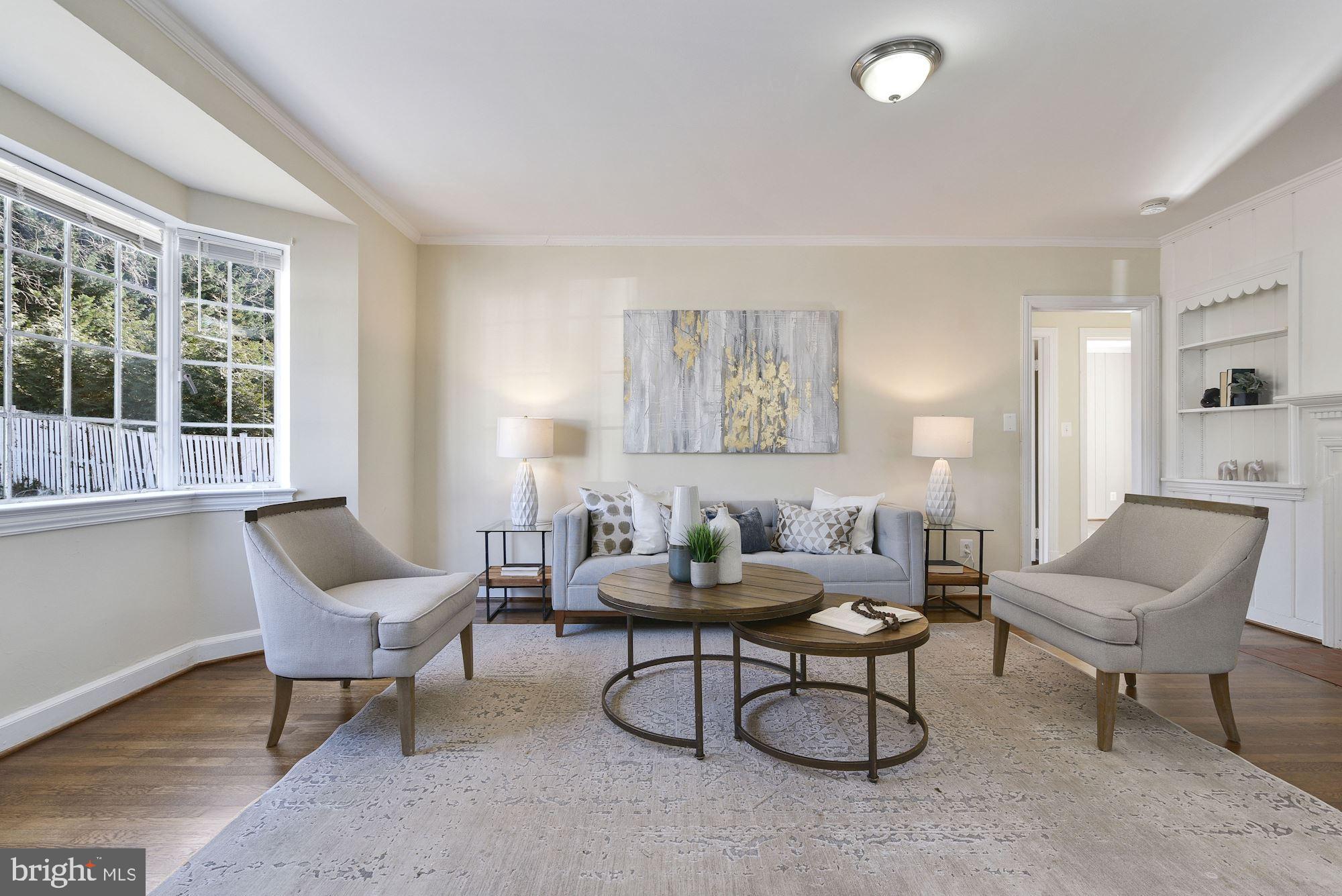8906 Old Georgetown Road Bethesda, MD 20814 - Photo 2 of 25 Living Room w/ bay window