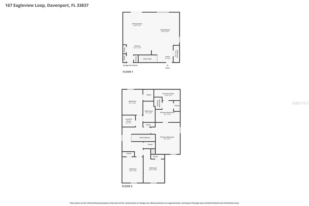 167 Eagleview Loop Davenport, FL 33837 - Photo 39 of 39 a picture of a room with a floor plan