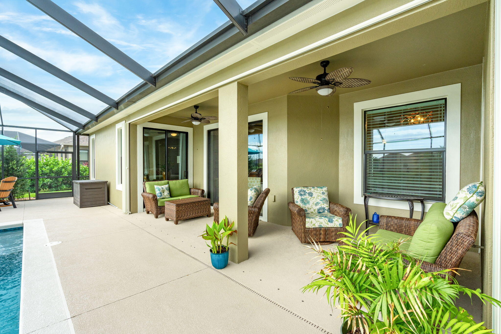 2911 Addison Drive Melbourne, FL 32940 - Photo 22 of 36 a lobby with furniture and potted plants