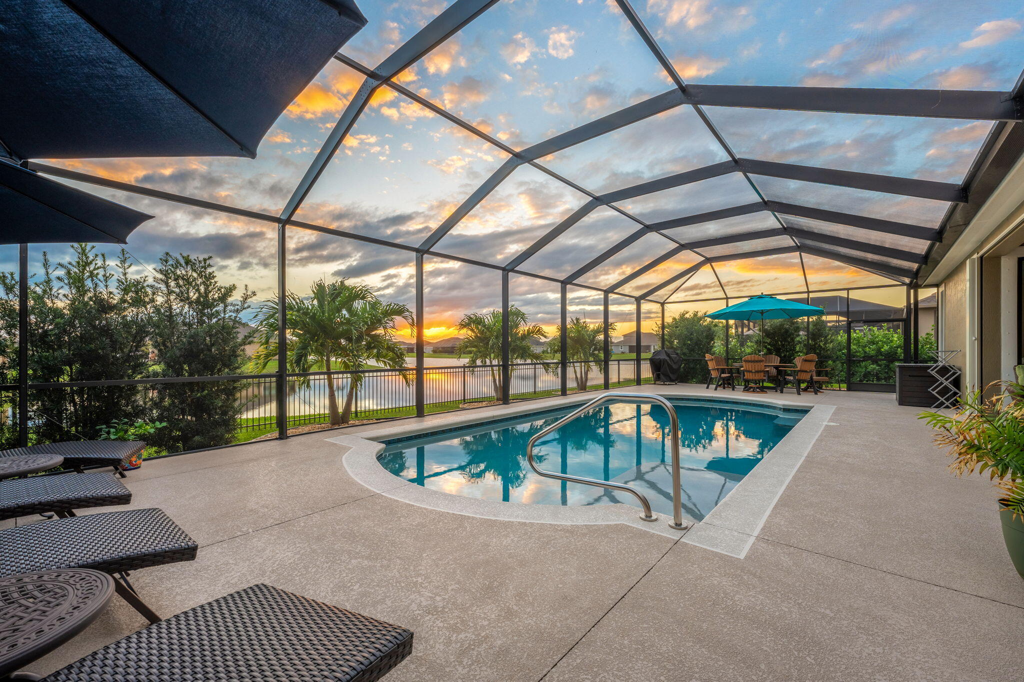 2911 Addison Drive Melbourne, FL 32940 - Photo 24 of 36 a view of swimming pool with a patio
