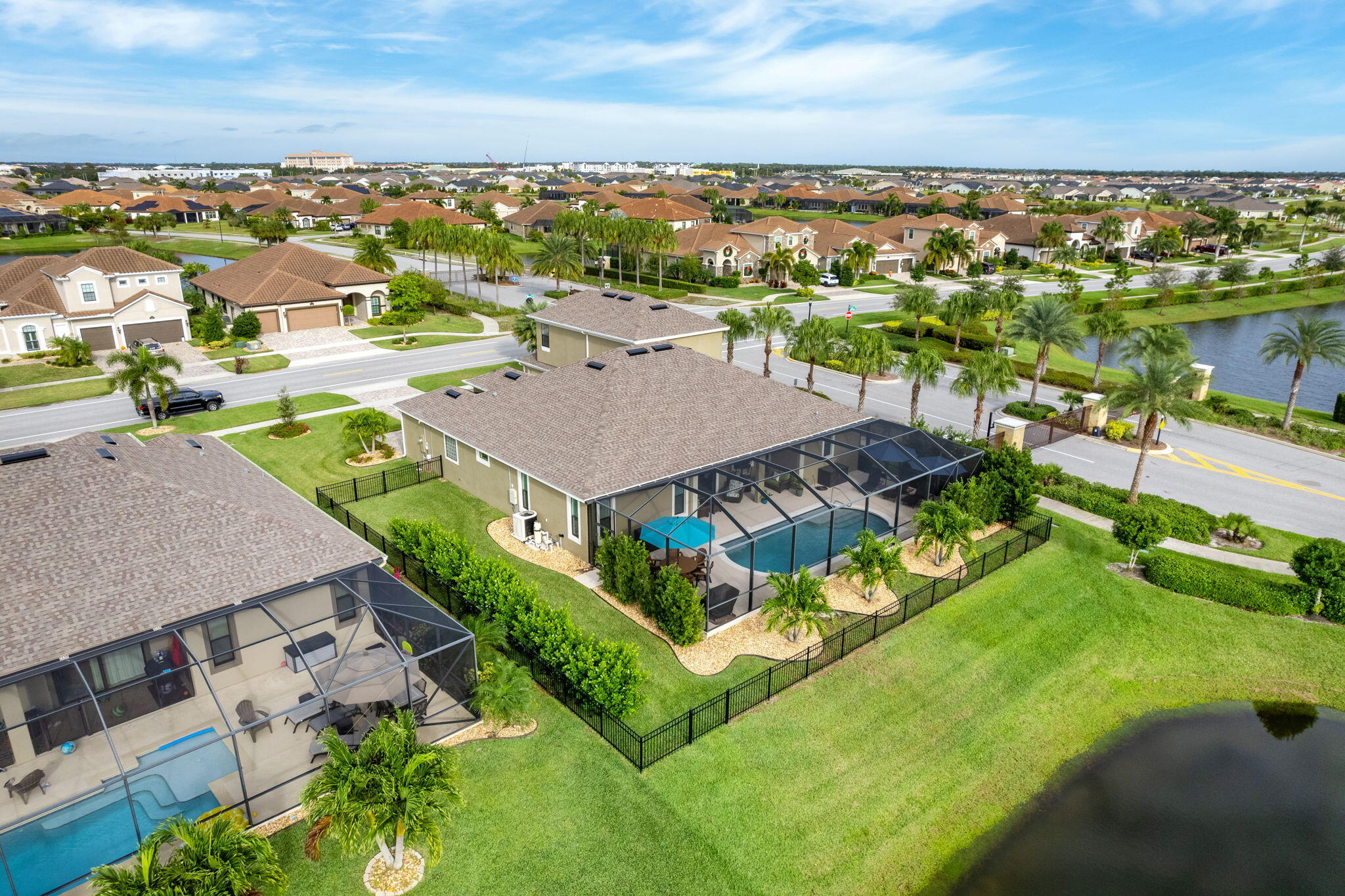 2911 Addison Drive Melbourne, FL 32940 - Photo 28 of 36 an aerial view of a house with a ocean view