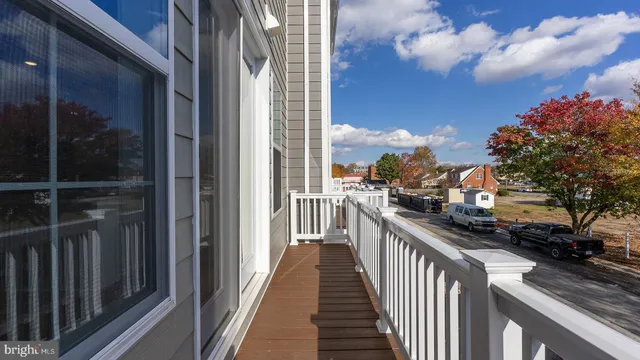 a city view from a balcony