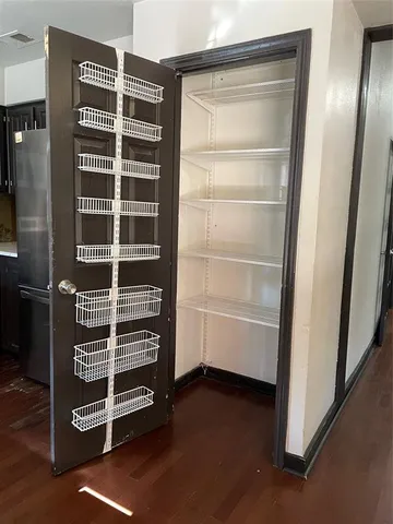 a view of an empty room with a empty space