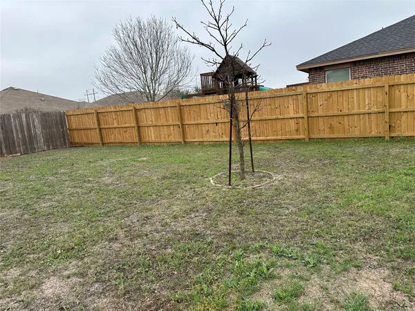 a backyard of a house
