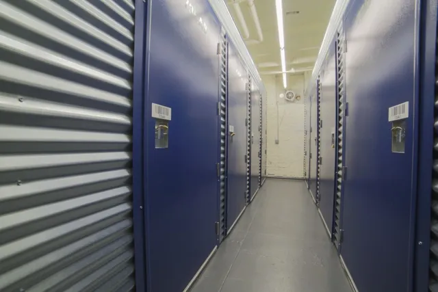 a view of a hallway with a elevator