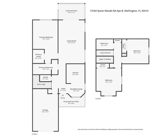 $449,000 | 13164 Quiet Woods Road, Unit B, Wellington, FL 33414