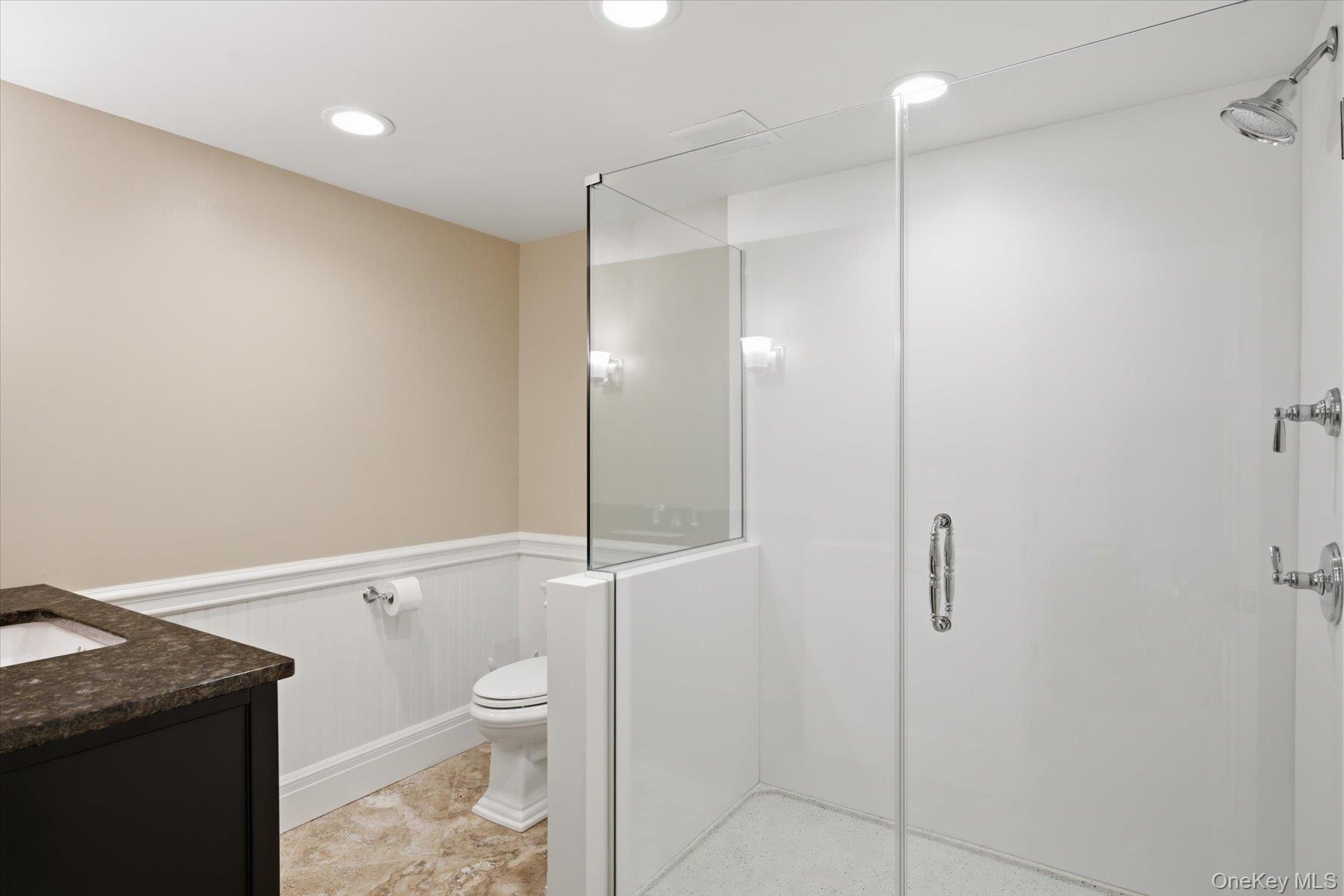 134 Sandy Hollow Road Northport, NY 11768 - Photo 23 of 28 Full bath conveniently serving the finished lower level.