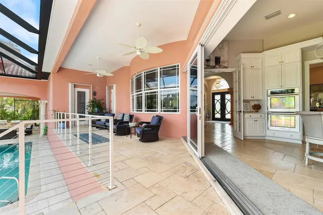 a aerial view of a house