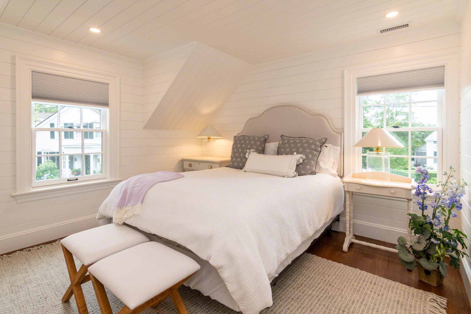16 Mill Street Edgartown, MA 02539 - Photo 32 of 42 a bedroom with a bed and a window