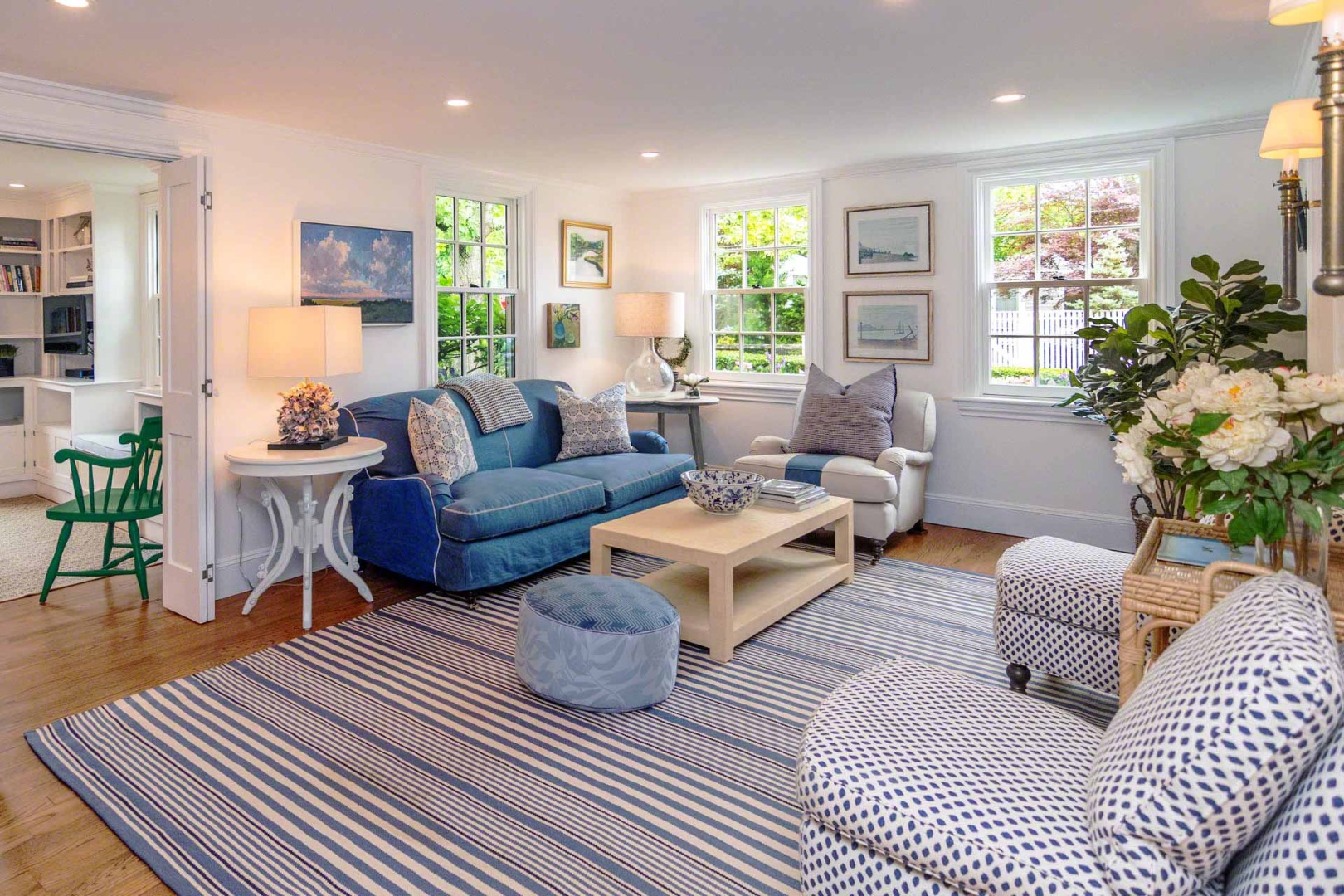 16 Mill Street Edgartown, MA 02539 - Photo 5 of 42 a living room with furniture and a large window