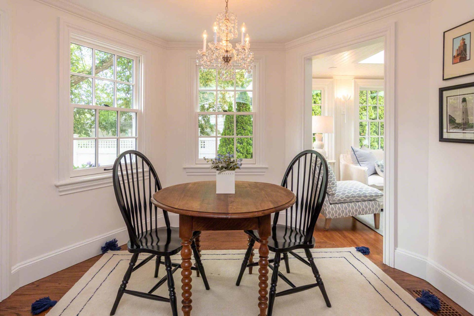 16 Mill Street Edgartown, MA 02539 - Photo 8 of 42 a view of a dining room with furniture window and outside view