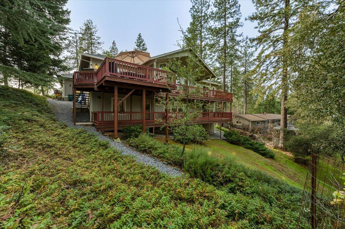 16041 John Way Grass Valley, CA 95949 - Photo 46 of 56 a view of a house with a yard and plants
