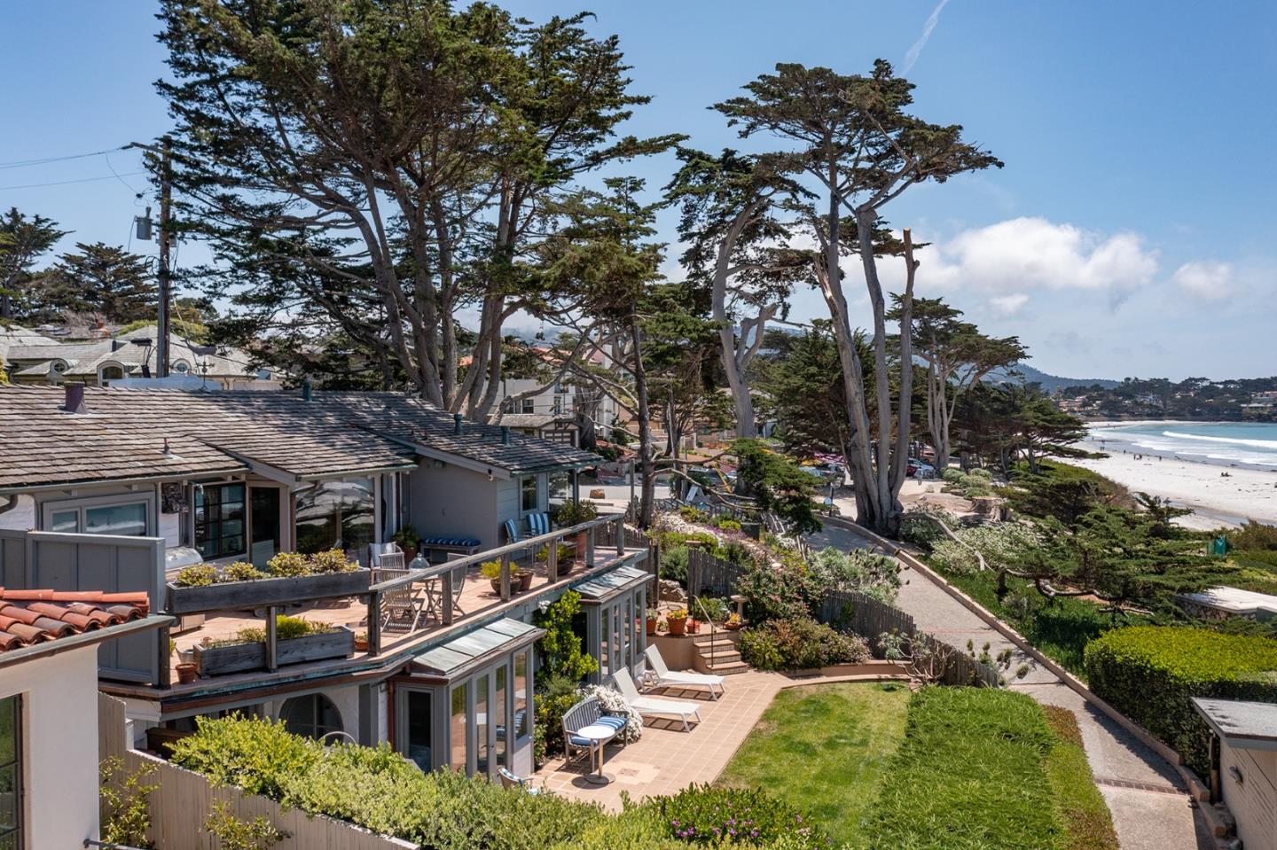 0 Scenic & 8th Corner Carmel, CA 93923 - Photo 4 of 27 an aerial view of residential houses with outdoor space and trees