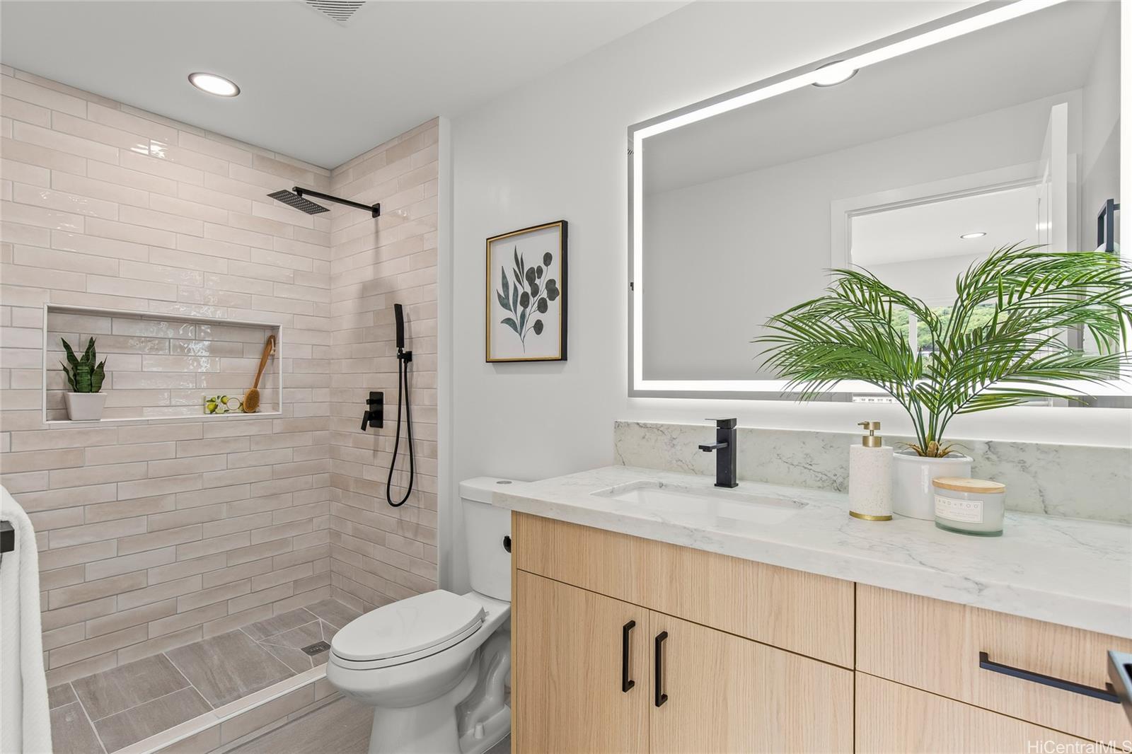 907 Ahuwale Street Honolulu, HI 96821 - Photo 17 of 25 Rainfall Shower head/ High end ceramic counter