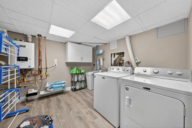 a room with storage and utility