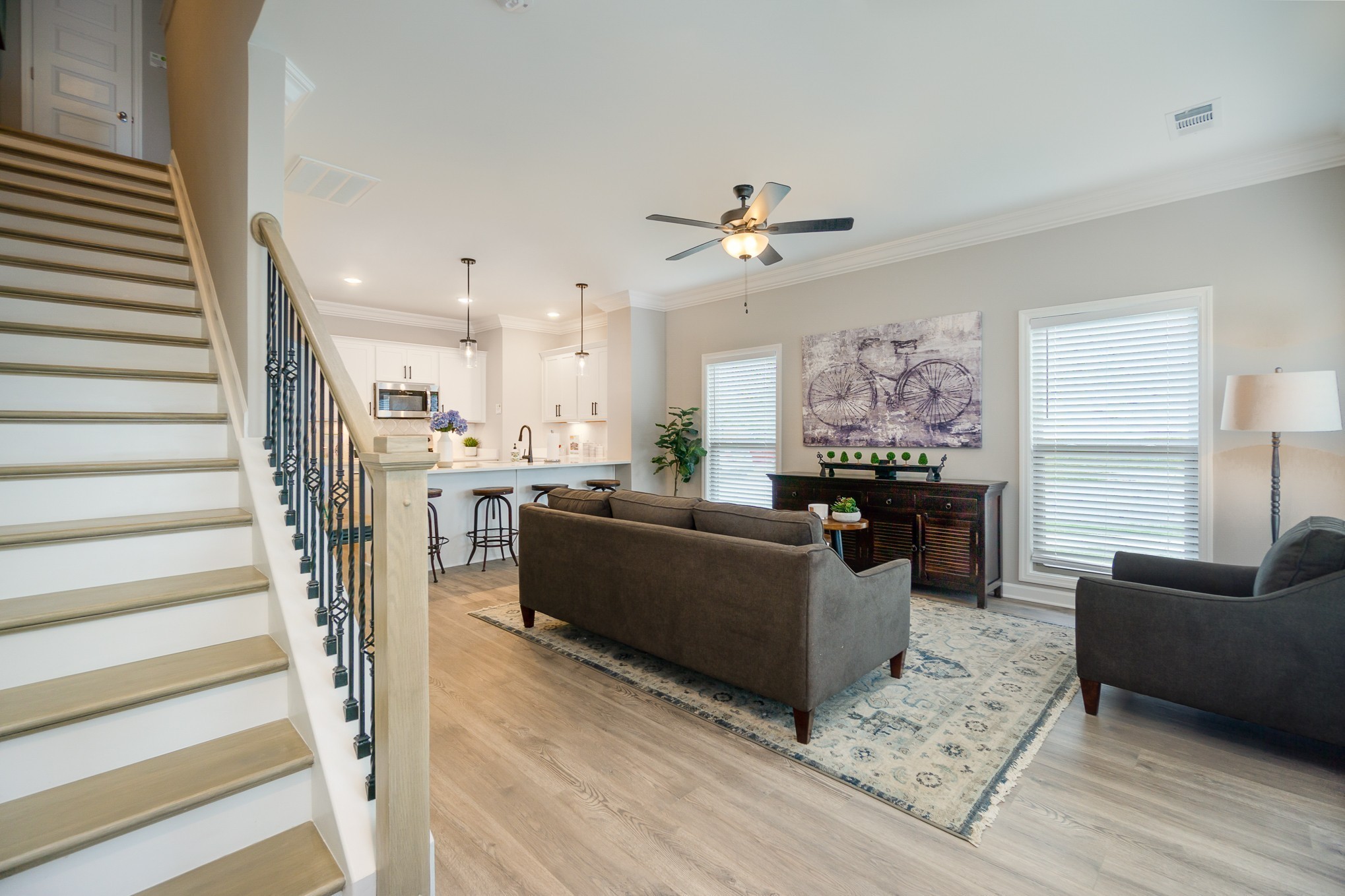 1752 Fenway Loop Antioch, TN 37013 - Photo 30 of 38 a living room with furniture and a flat screen tv