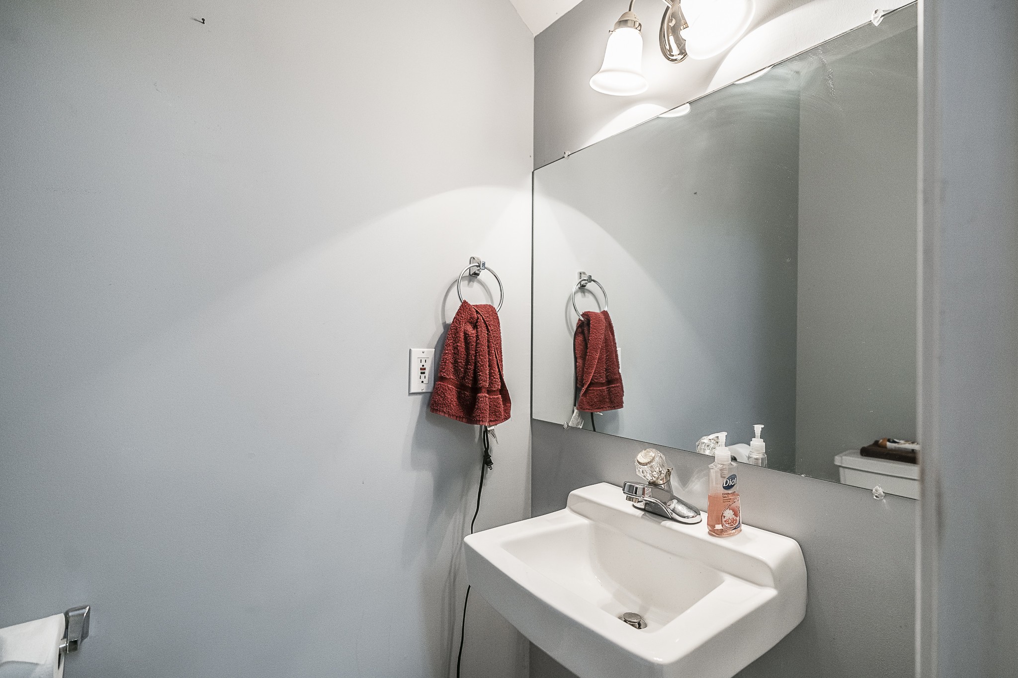 182 Calvert Ridge Road Westmoreland, TN 37186 - Photo 37 of 50 a bathroom with a sink vanity and a mirror