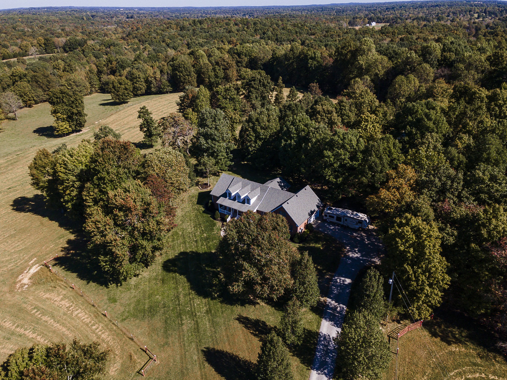 182 Calvert Ridge Road Westmoreland, TN 37186 - Photo 50 of 50 an aerial view of a house with a yard