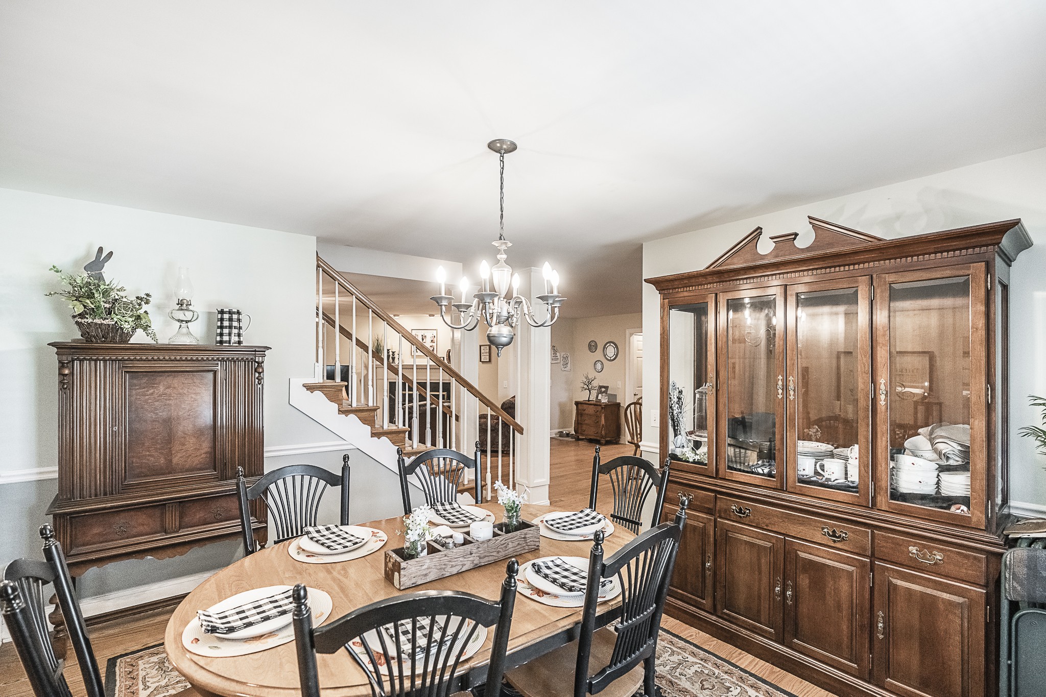 182 Calvert Ridge Road Westmoreland, TN 37186 - Photo 10 of 50 a view of a dining room with furniture wooden floor and chandelier