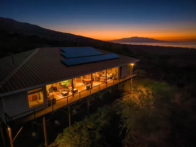 a view of an ocean from a balcony