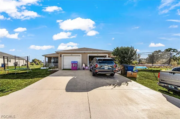a view of a house with a patio