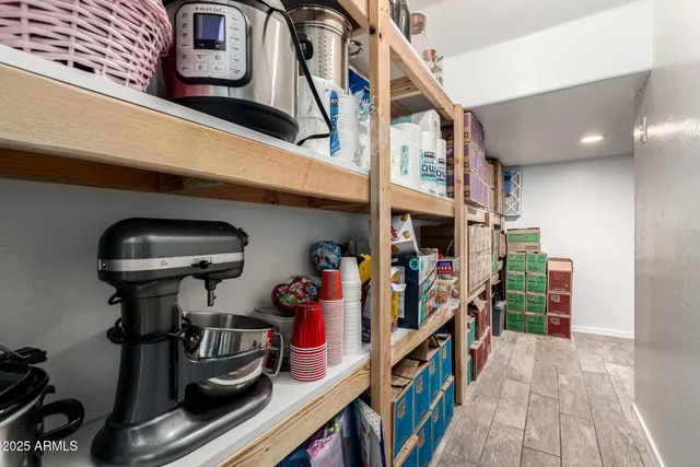a view of storage and utility room