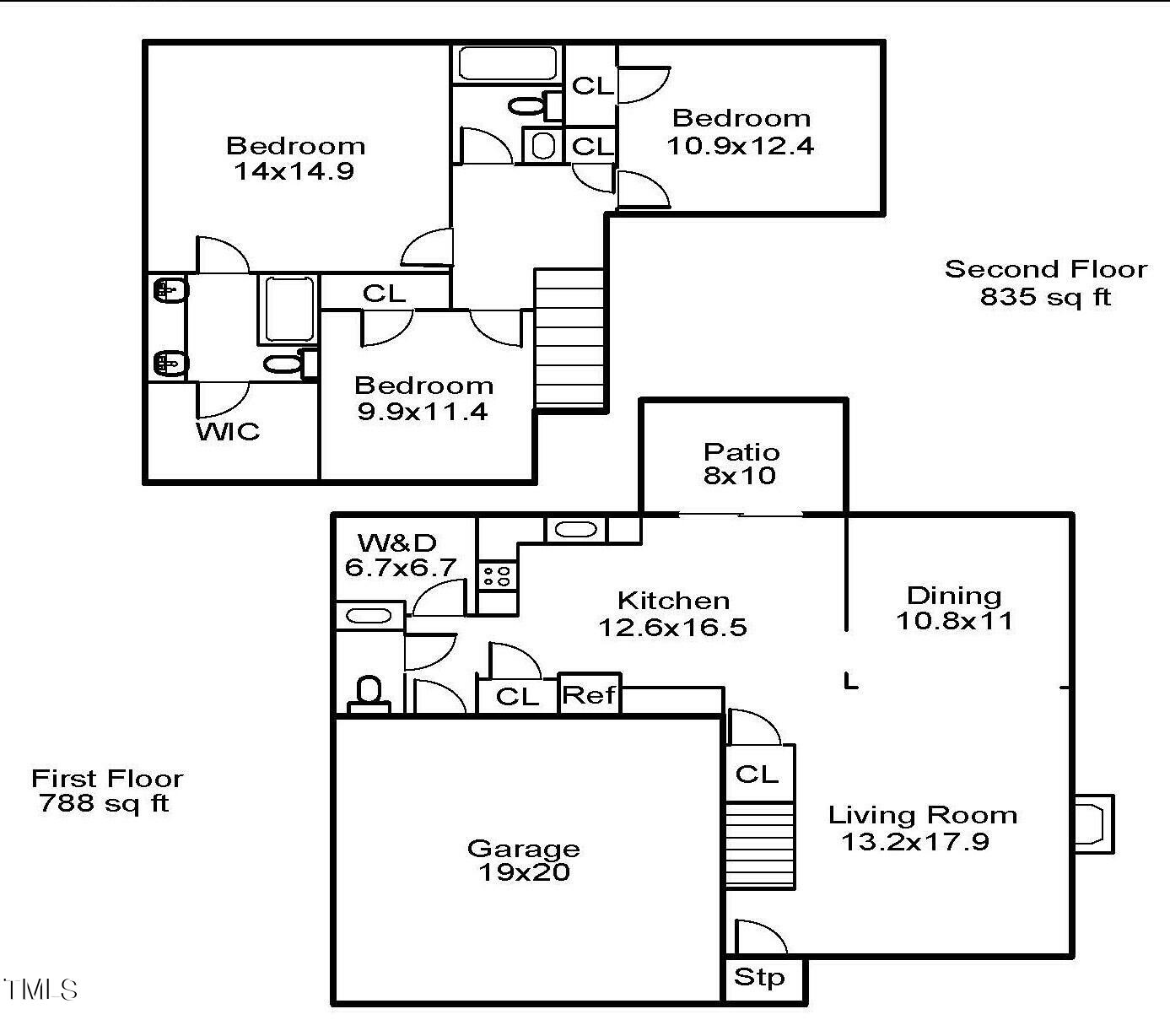 2909 Hayling Drive Raleigh, NC 27610 - Photo 35 of 35 Floor plan_2909 Haying Dr