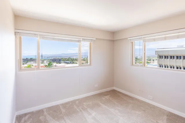 an empty room with window