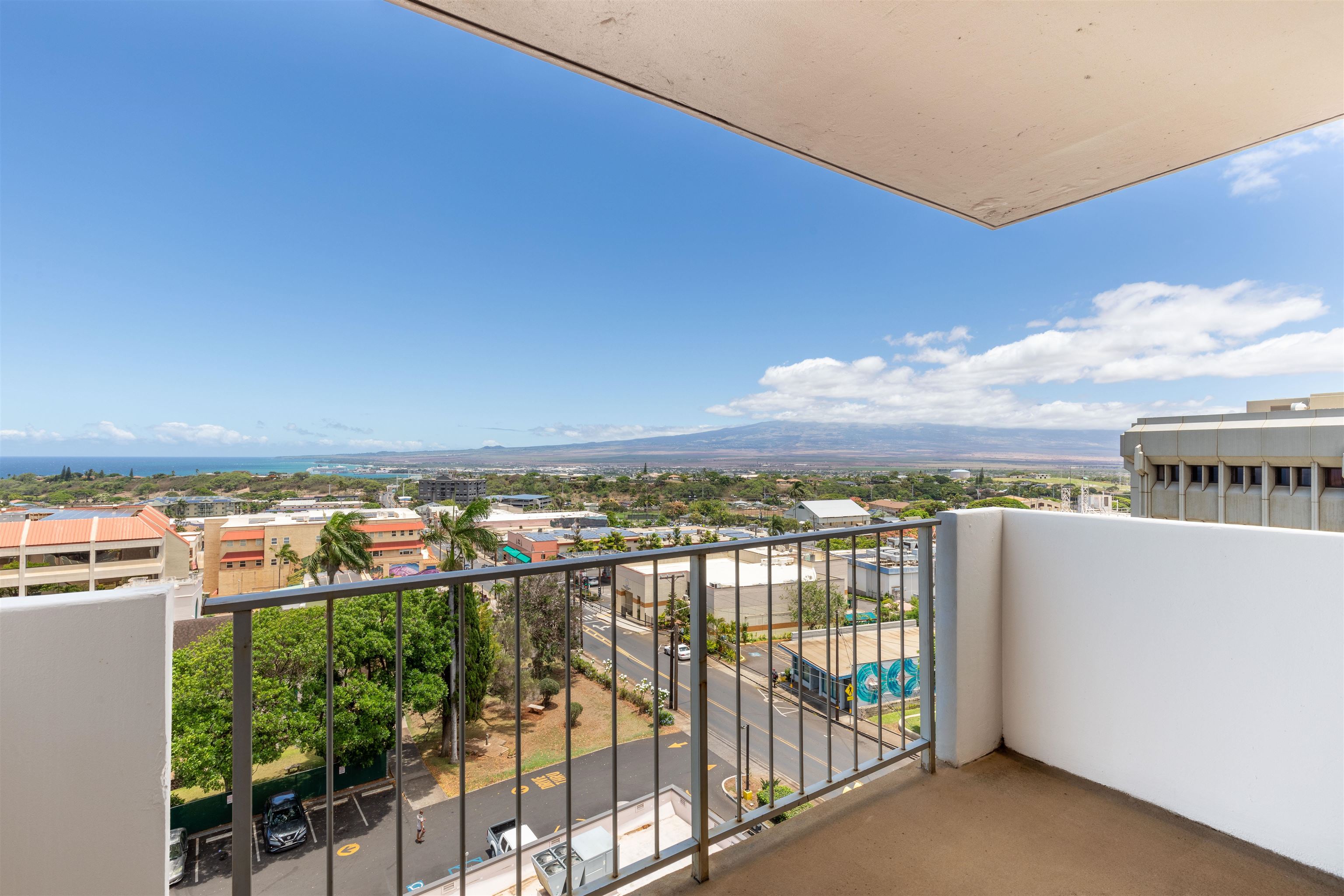 2158 Main Street, Unit 707 Wailuku, HI 96793 - Photo 26 of 27 a view of a balcony with an ocean view