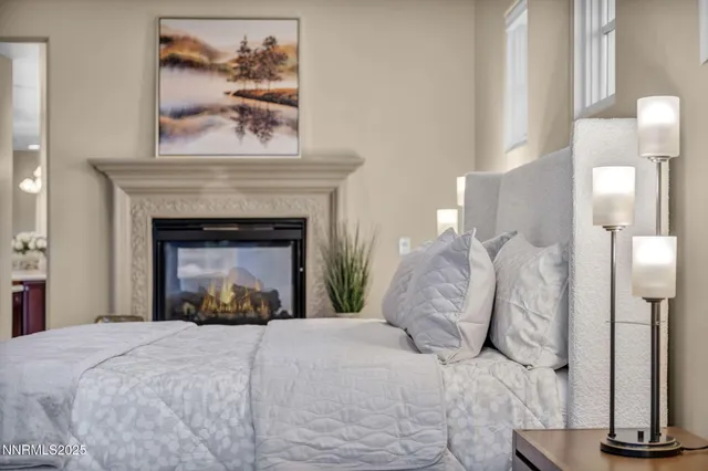 an aerial view of a house with lots of trees