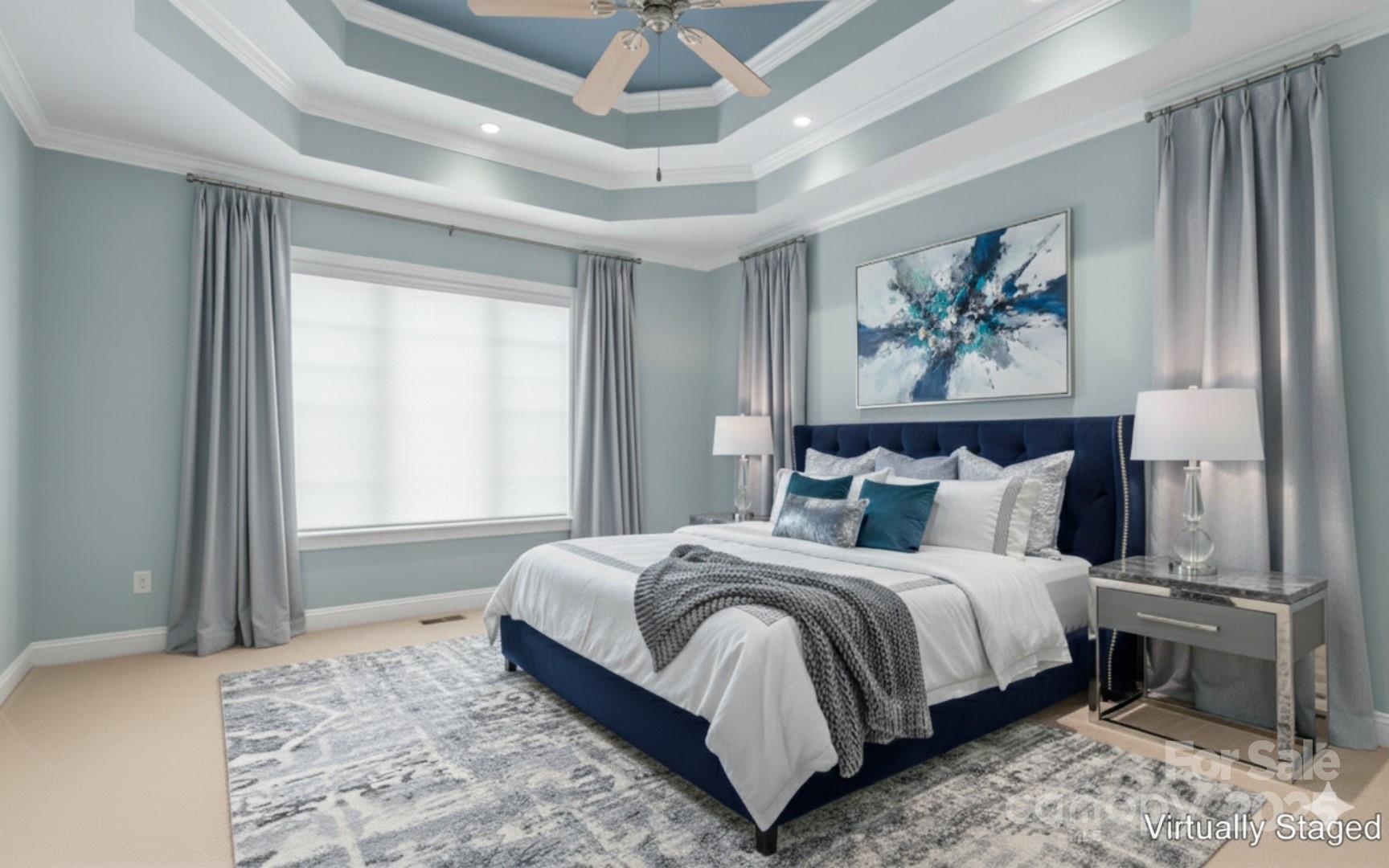 302 McCrary Road Mooresville, NC 28117 - Photo 13 of 34 a bedroom with a bed and a painting on the wall