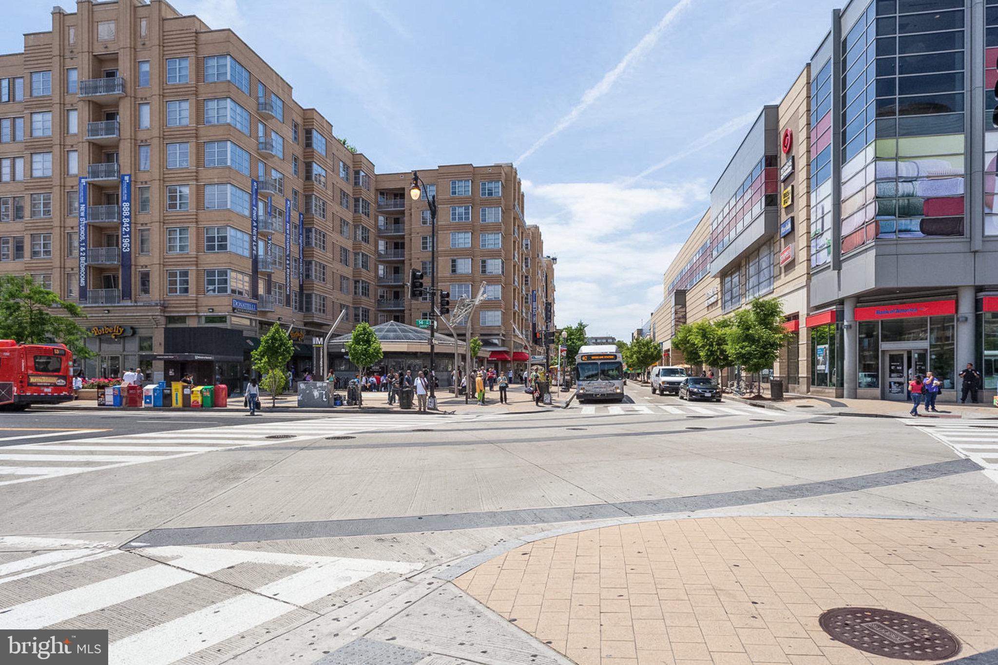 1438 Columbia Road Northwest, Unit 101 Washington, DC 20009 - Photo 35 of 39 a view of a building and a street