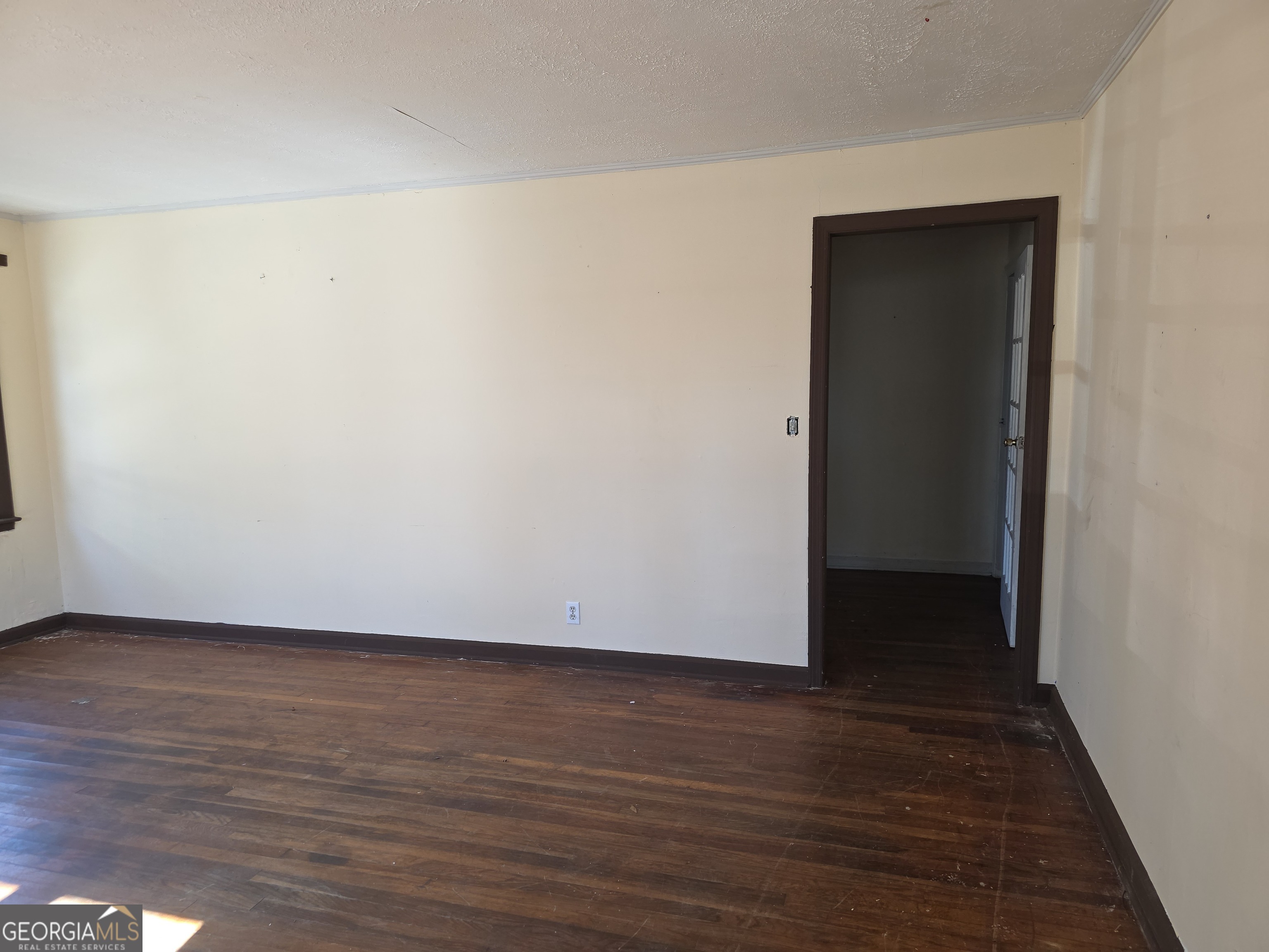 352 Harrison Road Tallapoosa, GA 30176 - Photo 3 of 12 a view of an empty room with wooden floor and closet