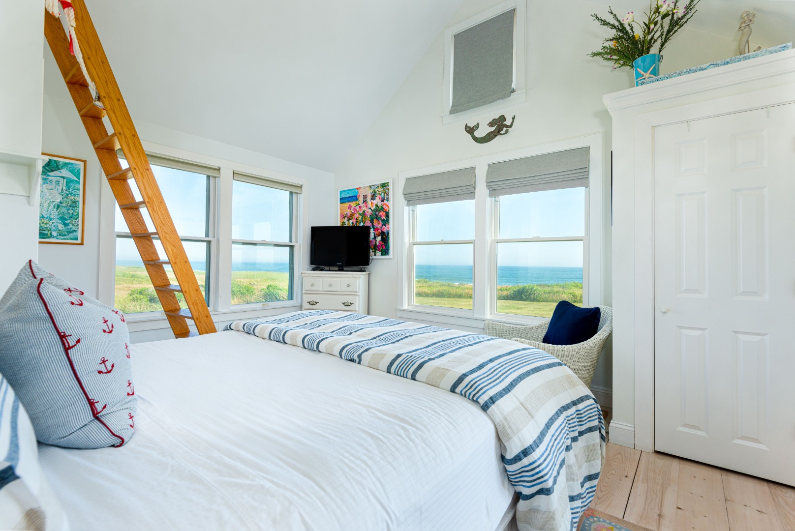 56 R Madequecham Valley Road Nantucket, MA 02554 - Photo 31 of 52 a bedroom with a bed and a window