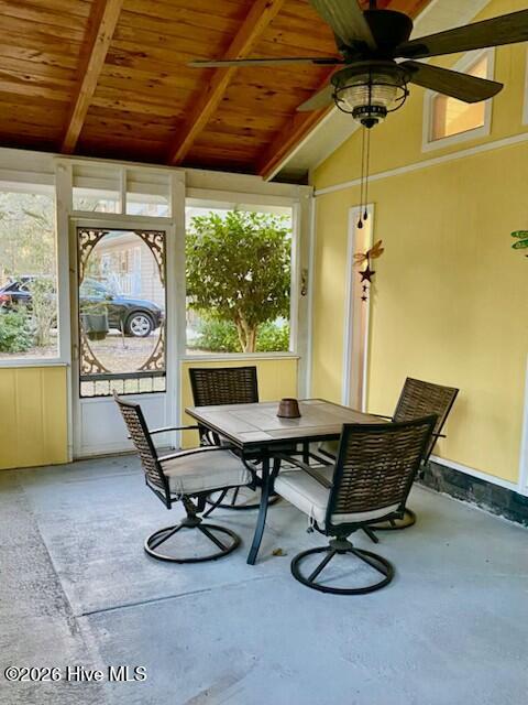 1633 Gause Landing Road Southwest Ocean Isle Beach, NC 28469 - Photo 14 of 20 Inside sunroom/porch