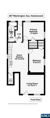 $2,500 | 467 Washington Avenue, Unit 1, Hackensack, NJ 07601