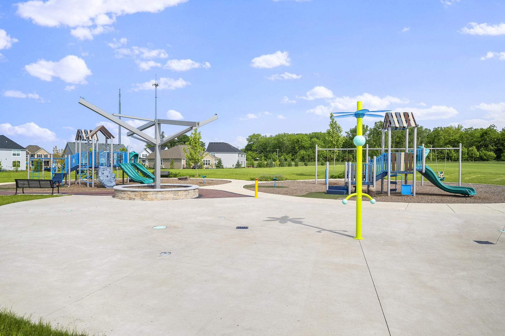3661 Edelweiss Road Elgin, IL 60124 - Photo 28 of 29 a view of a park with swings and slides